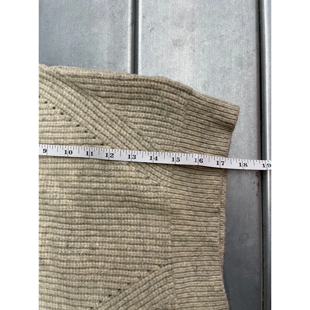Scotch & Soda Balloon Sleeve Turtleneck Sweater Youth‎ Size 8 Beige Knit